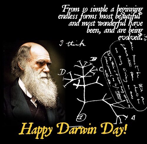 "يوم داروين" داروين أو "اليوم العالمي لداروين"، ويوافق الثاني عشر من شهر فبراير من كل عام، هو تاريخ ميلاد شارلس داروين ويتم الإحتفال باليوم حول العالم وفي المجتمعات العلمية بالذات لتخليد ذكرى تشارلز داروين وتسليط الضوء على إسهاماته الجليلة للعلم، و لترويج العلوم بصورة عامة. وقد بدأ الإحتفال بيوم داروين مباشرةً بعد وفاته في 1882 .